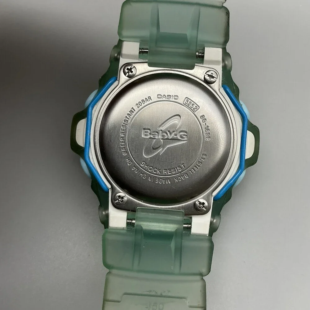 Casio Baby-G Womens Watch 43mm Orange 3252 BG-169R Green Resin Shock Resistant